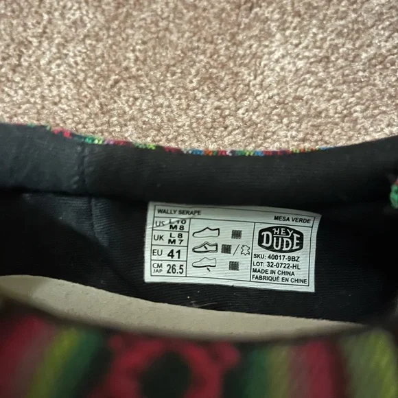 Hey Dude Wally Serape Shoes - Picture 2 of 5